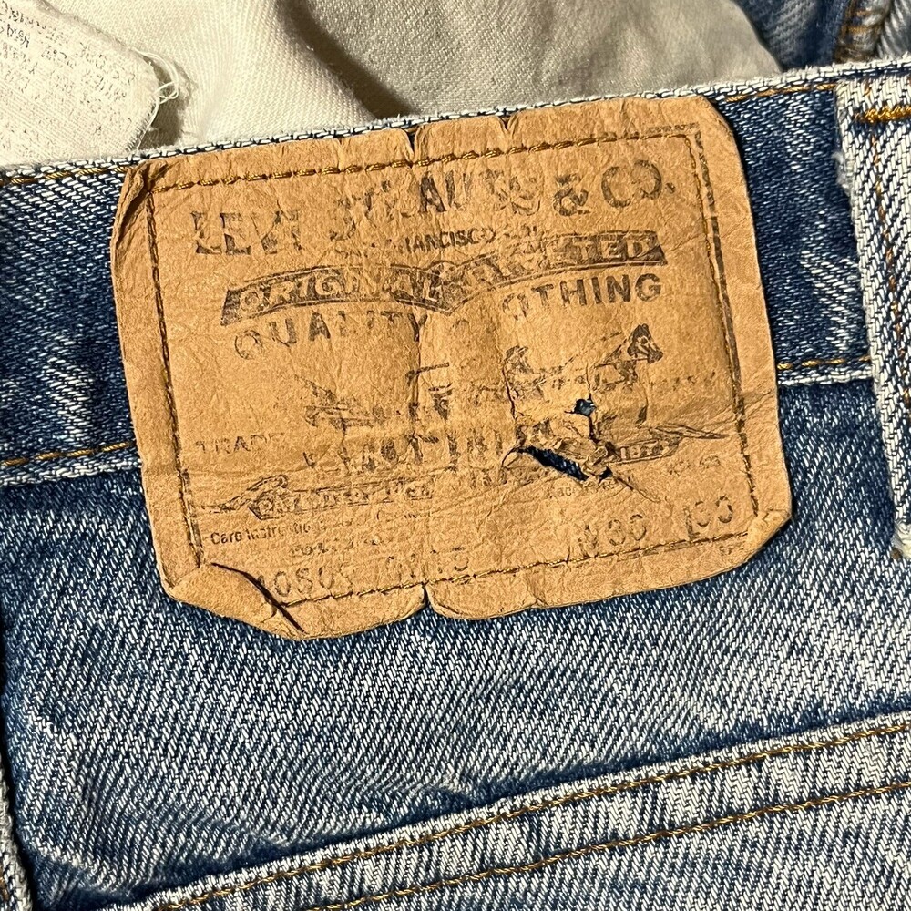 Vintage Levis 1970s Hippie Kurt Cobain Jeans 28x28 USA Woodstock Patchwork Levi - Picture 4 of 16